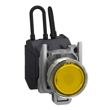 Harmony ATEX DG komplett nyomógombos LED tesztlámpa, Ø22mm, 24VAC/DC, narancssárga - XB4BW25BM5GEX