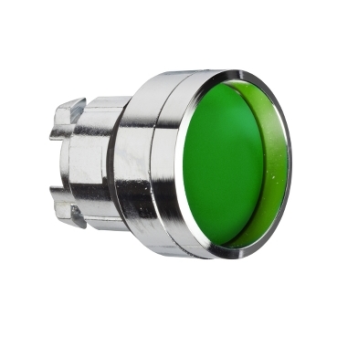 Harmony fém nyomógomb fej, Ø22mm visszatérő, mélyítet, zöld - ZB4BA36