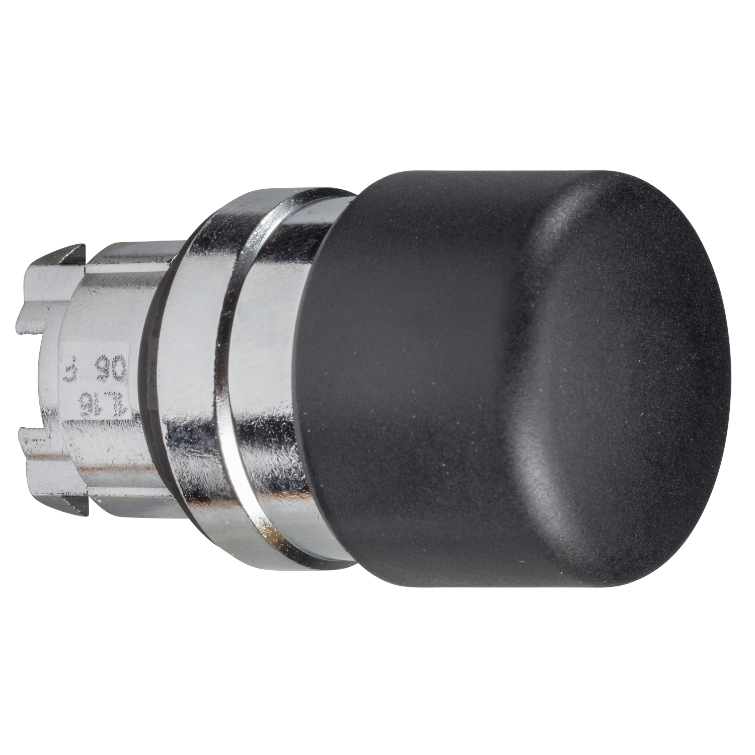 Gomba nyomófej d22 30mm fekete/fehér visszaugró Harmony XB4 Schneider