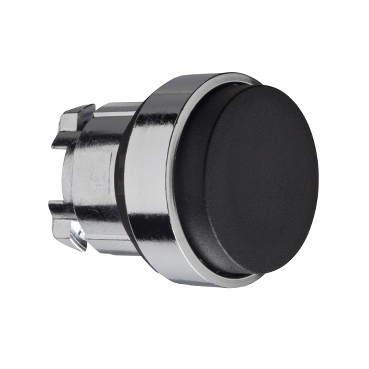 Harmony fém nyomógomb fej, Ø22mm, kiemelkedő, fekete, visszatérő - ZB4BL2
