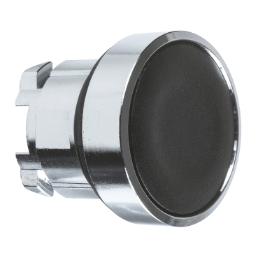 Harmony fém nyomógomb fej, Ø22mm, nyomó-nyomó, fekete - ZB4BH02
