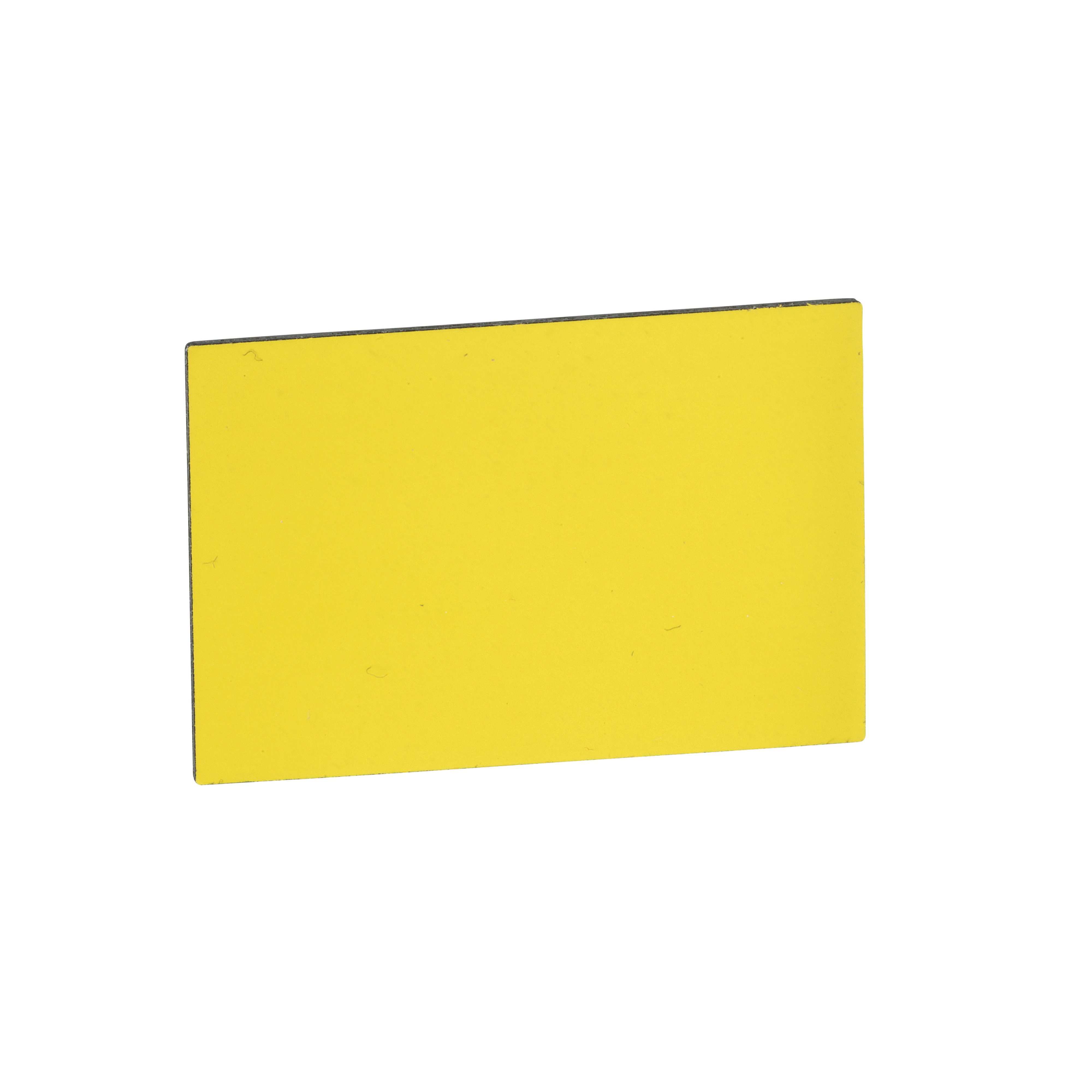 ZBY5102 - Harmony XB4, Unmarked legend 18 x 27 mm for legend holder 30 x 50 mm, 1 white side, 1 yell