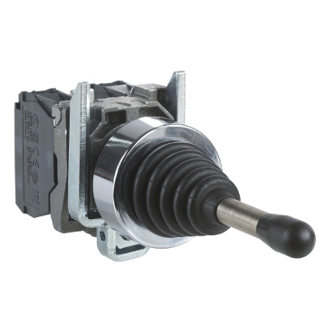 Harmony XD4 fém joystick, Ø22, 2 irányú, visszatérő, irányonként 1NO, csavaros csatlakozó XD4PA22