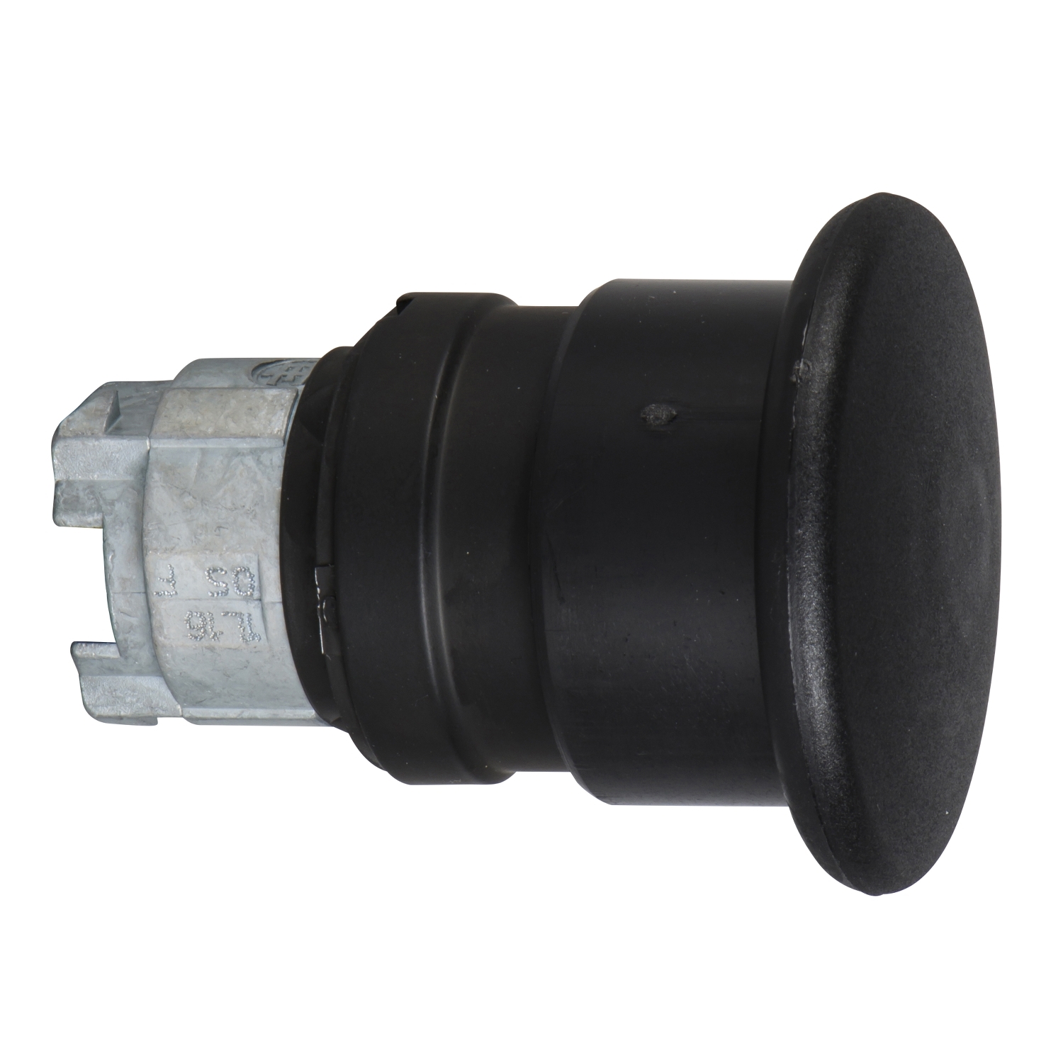 Gomba nyomófej d22 40mm fekete/fehér visszaugró Harmony XB4 Schneider