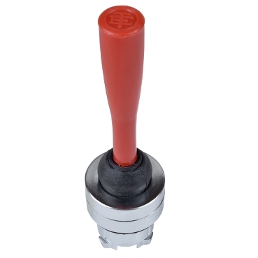 Harmony fém joystick fej, Ø22, mindenirányú, visszatérő, piros kar ZB4BB4