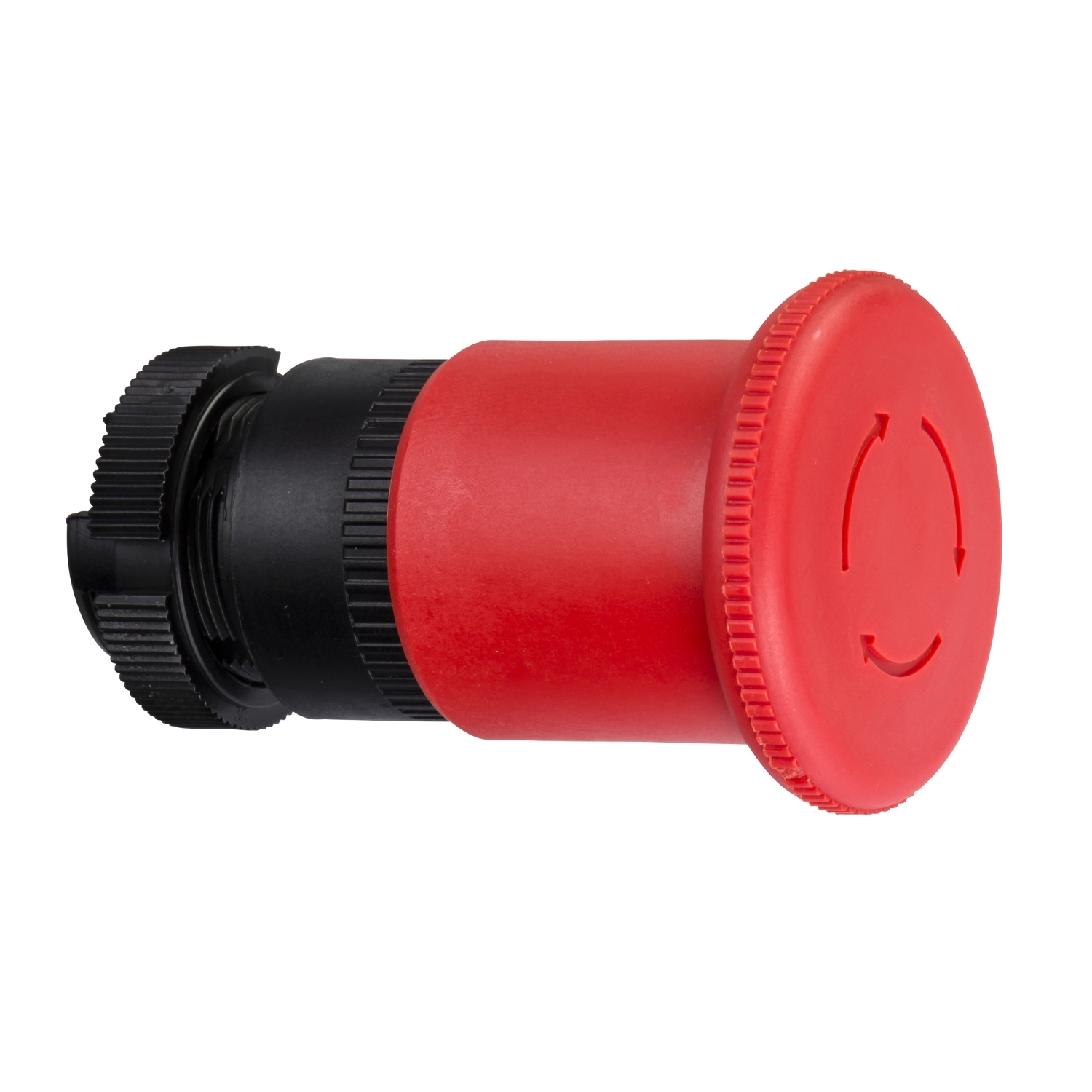 Head for emergency switching off push button, Harmony XAC, red mushroom 40mm, latching turn to release, unmarked