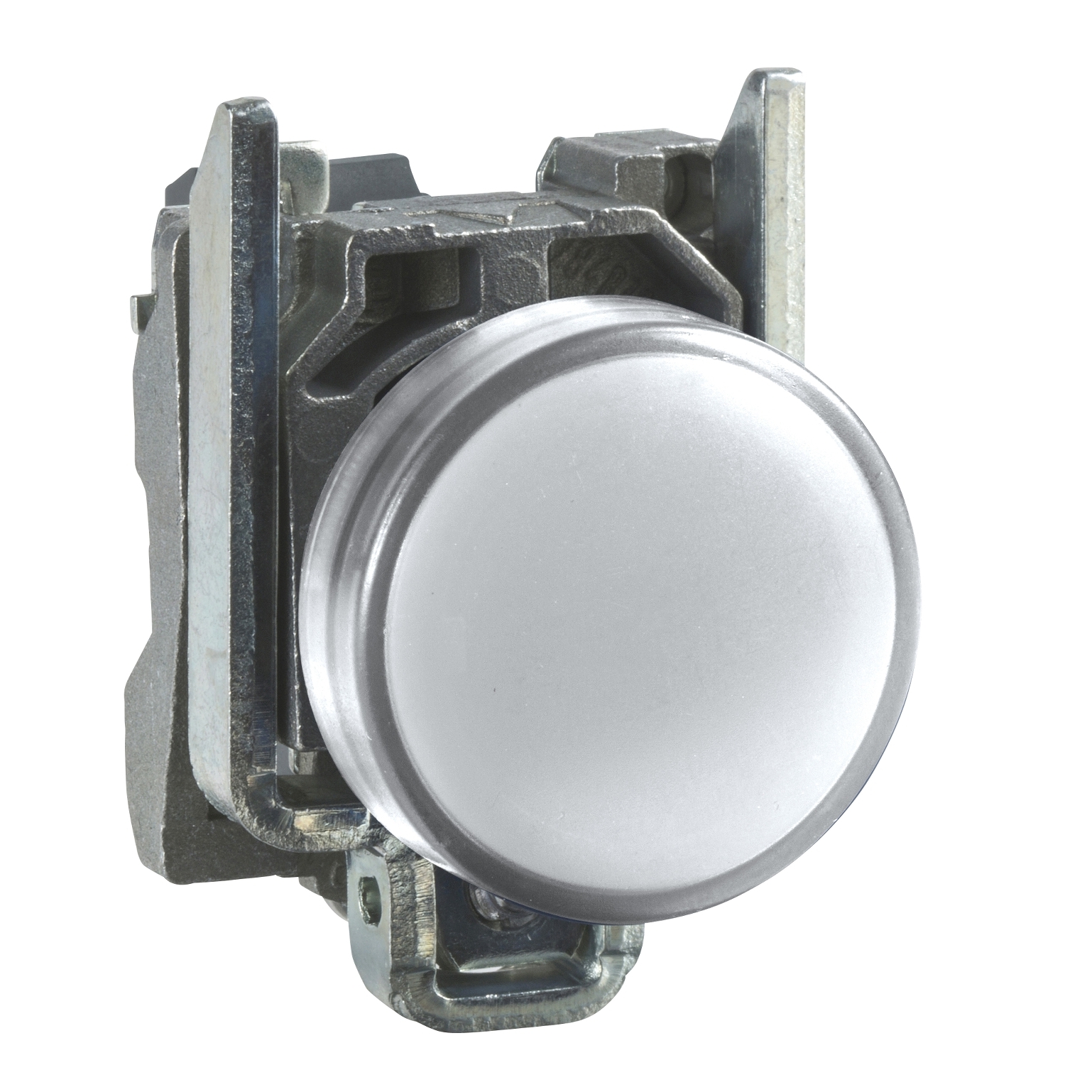 PILOTO LUMINOSA METAL D. 22 con LED BLANCO 130VCA