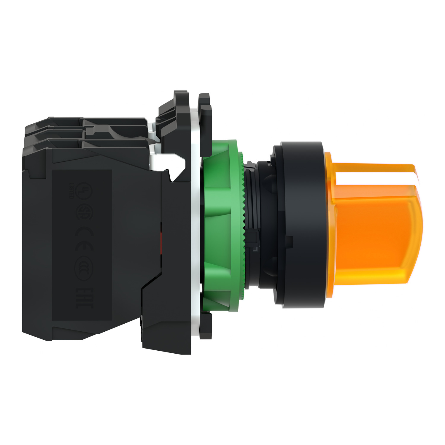 XB5AK125M5 - Chave seletora luminosa Ø22mm plástica 2 pos fixas