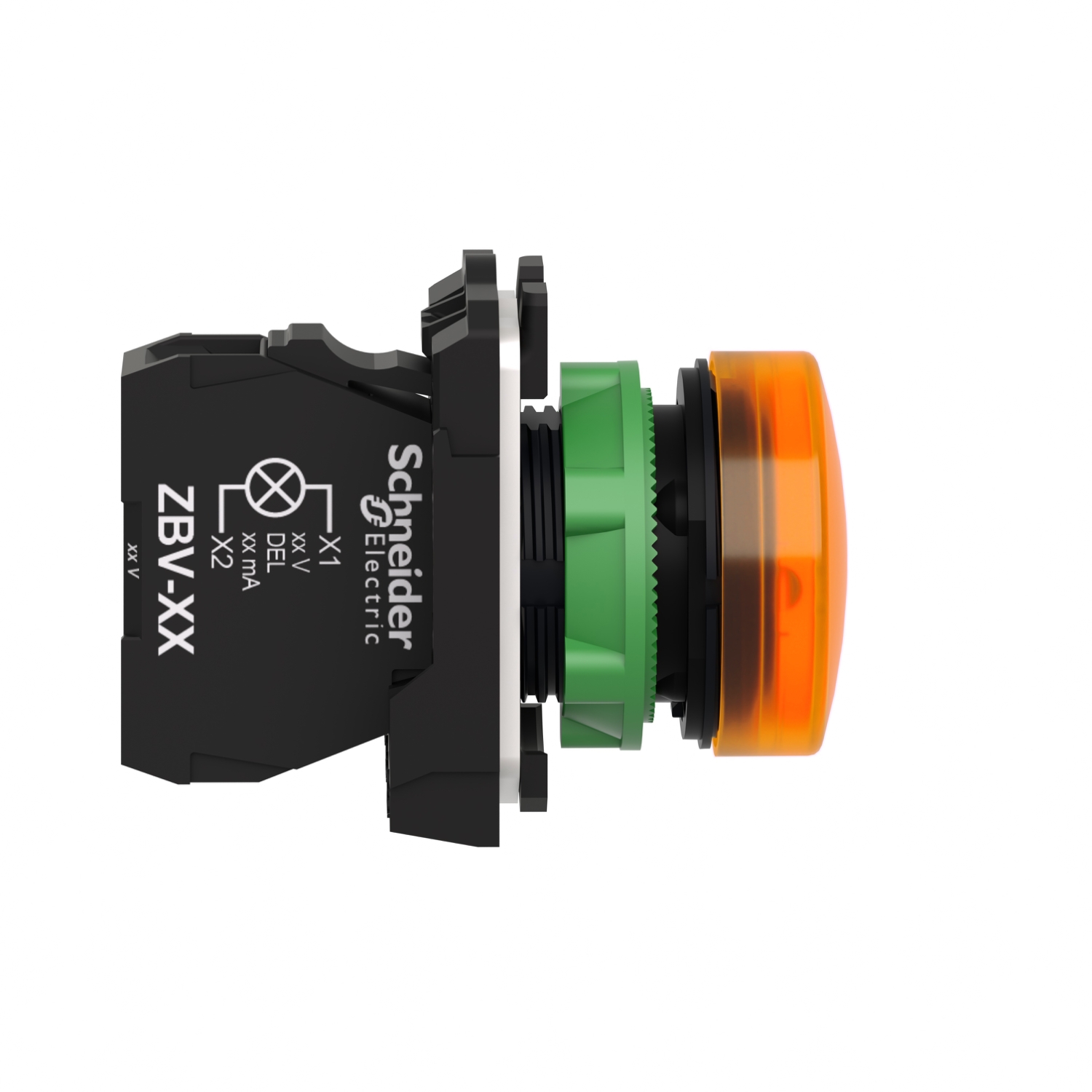 XB5AVM5 - Harmony XB5 - voyant lumineux DEL - Ø22 - orange - 230V - vis ...