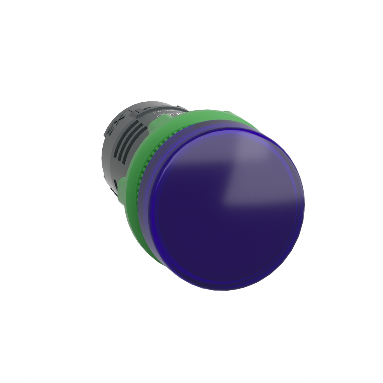Jelzőlámpa kompakt műa. d22 1x LED kék 230-240V AC/DC kerek lapos Harmony XB5 Schneider
