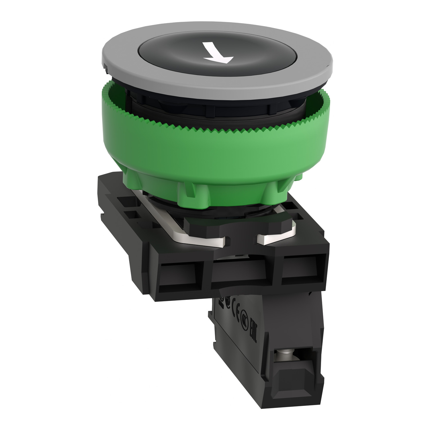 Pulsante Flush Negro Con Marcatore Freccia | Per Installazione Elettrica | Design Funzionale E Resistente - Foto 4