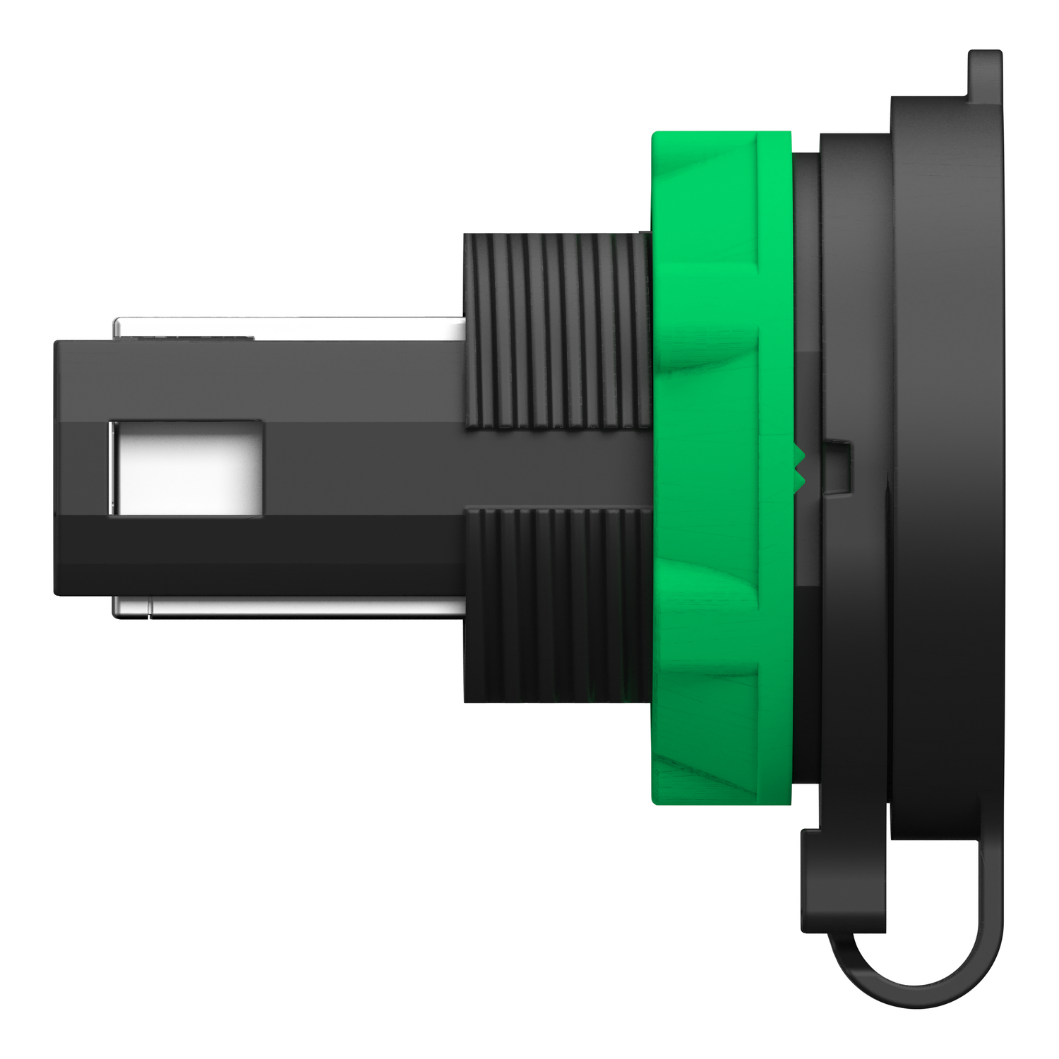 XB5PRJ45SP1 - Panel mounted RJ45 port, Harmony XB5, plastic, 22mm