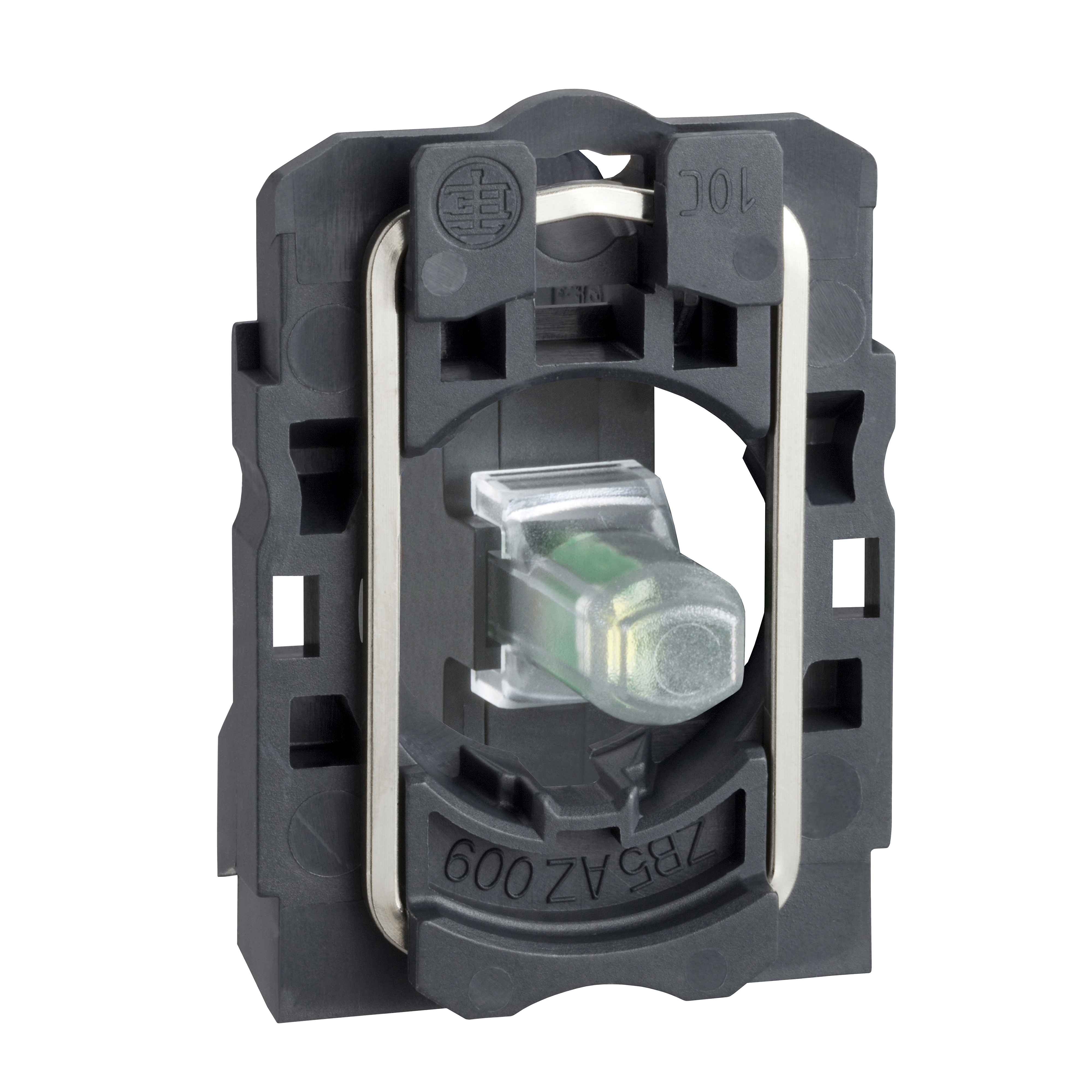 ZB5AVB1 - White light block with body/fixing collar integral LED 24V