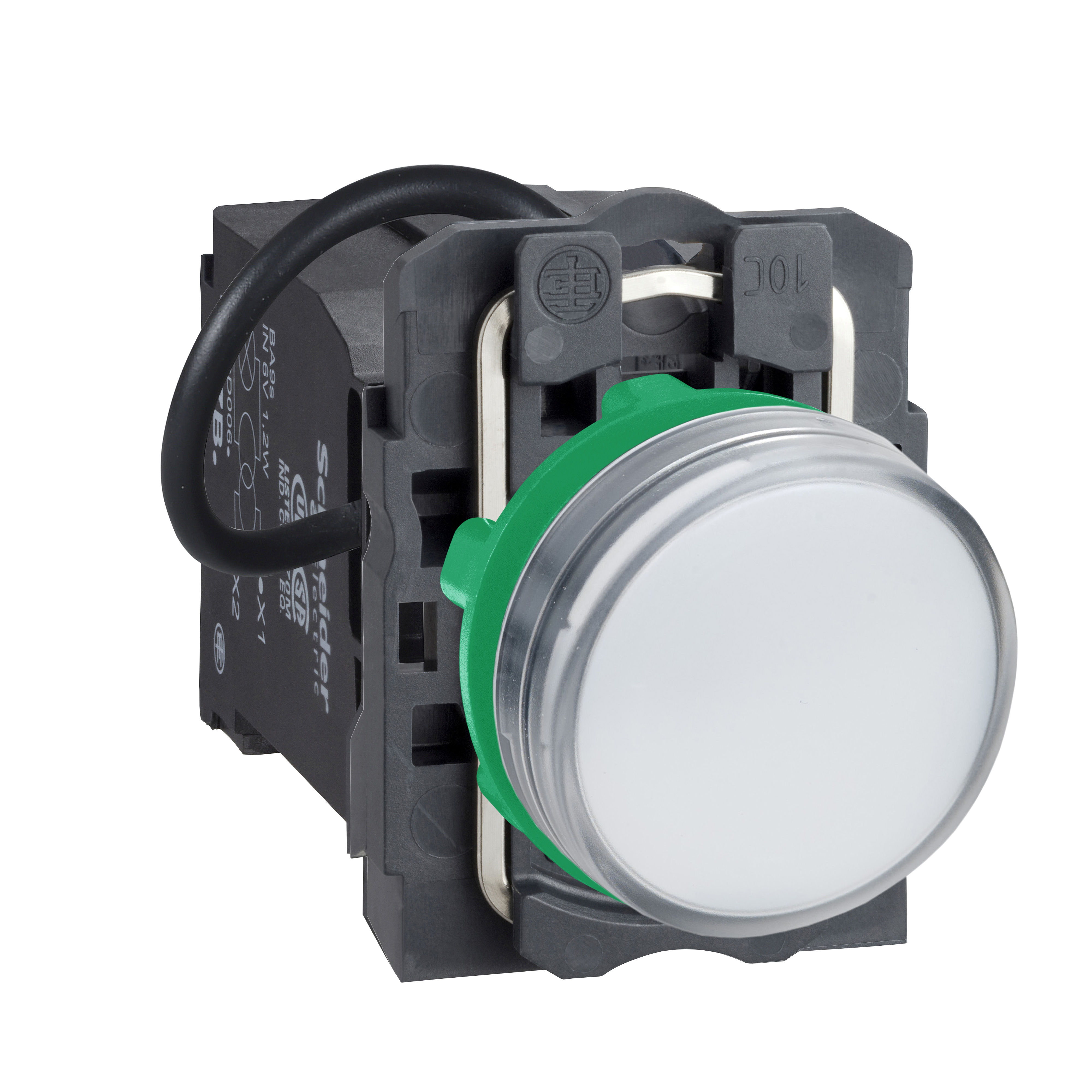 WHITE PILOT LIGHT INTEGRAL LED 400V AC S