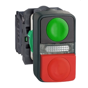 COMPLETE PLASTIC DOUBLE HEADED PUSHBUTTO