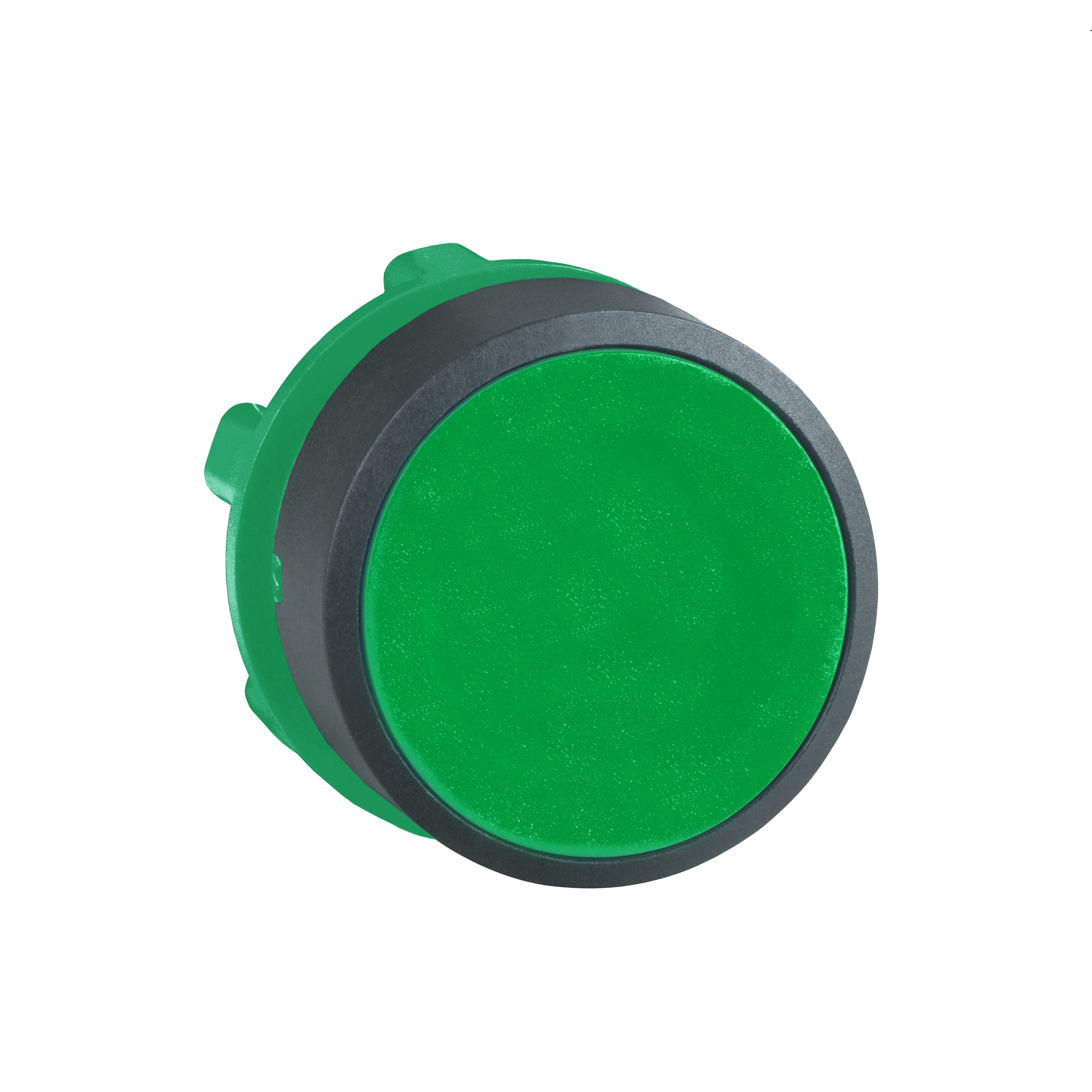 ZB5AA3 - Harmony XB5, Push button head, plastic, flush, green, Ø22, spring return, unmarked