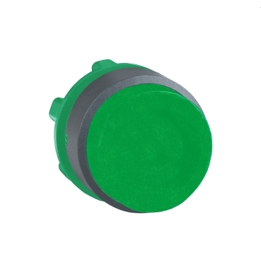 GREEN PROJECTING PUSHBUTTON HEAD