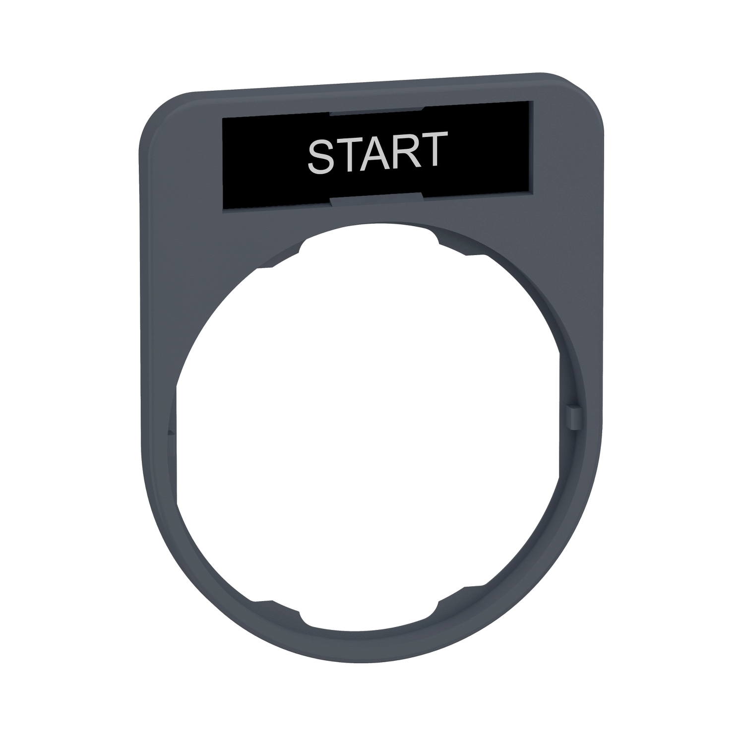 Felirati tábla tartó d30 START START üres fehér téglalap 30mm x 40mm x Harmony XB5 Schneider