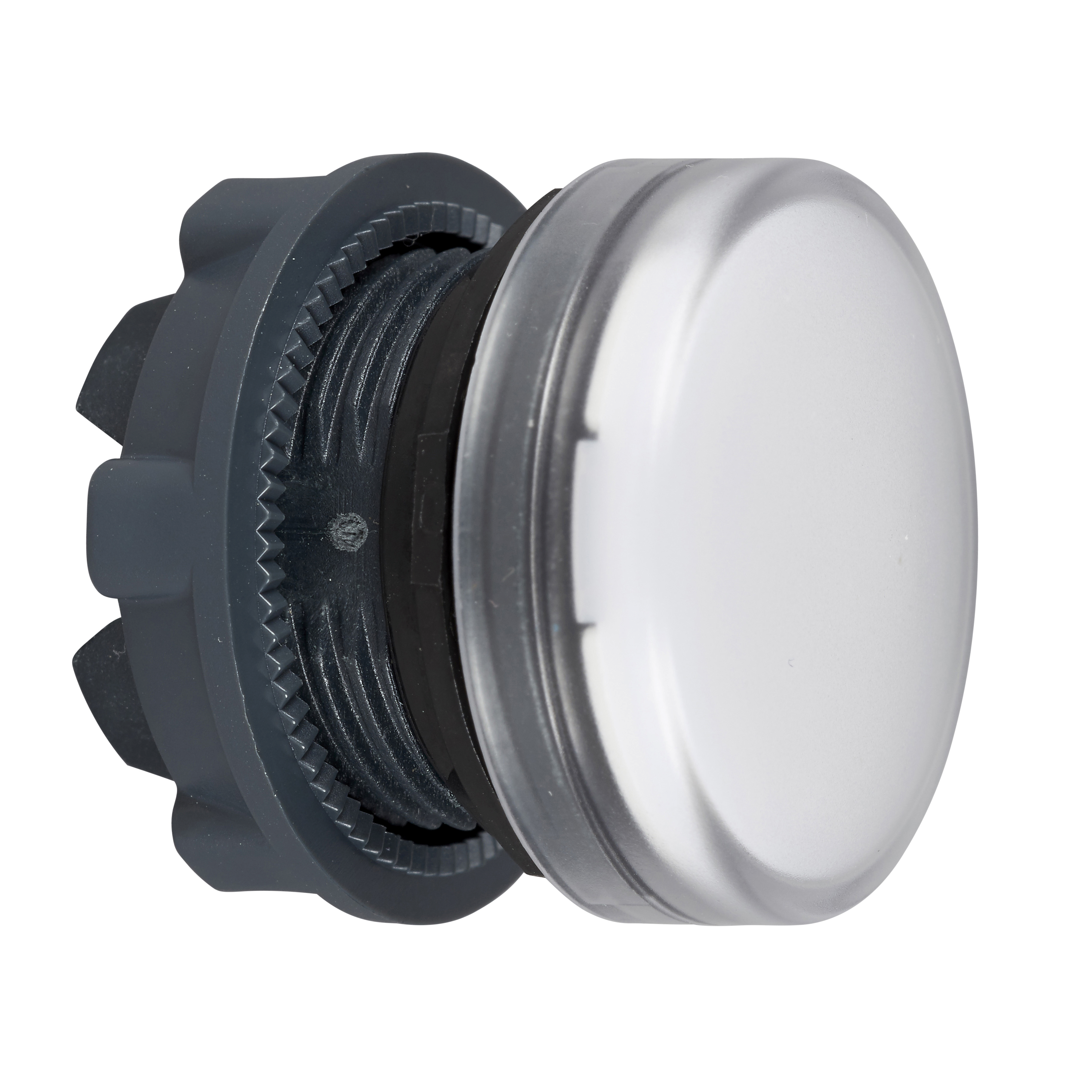 ZB5AV013 - White pilot light head ø22 plain lens for integral LED