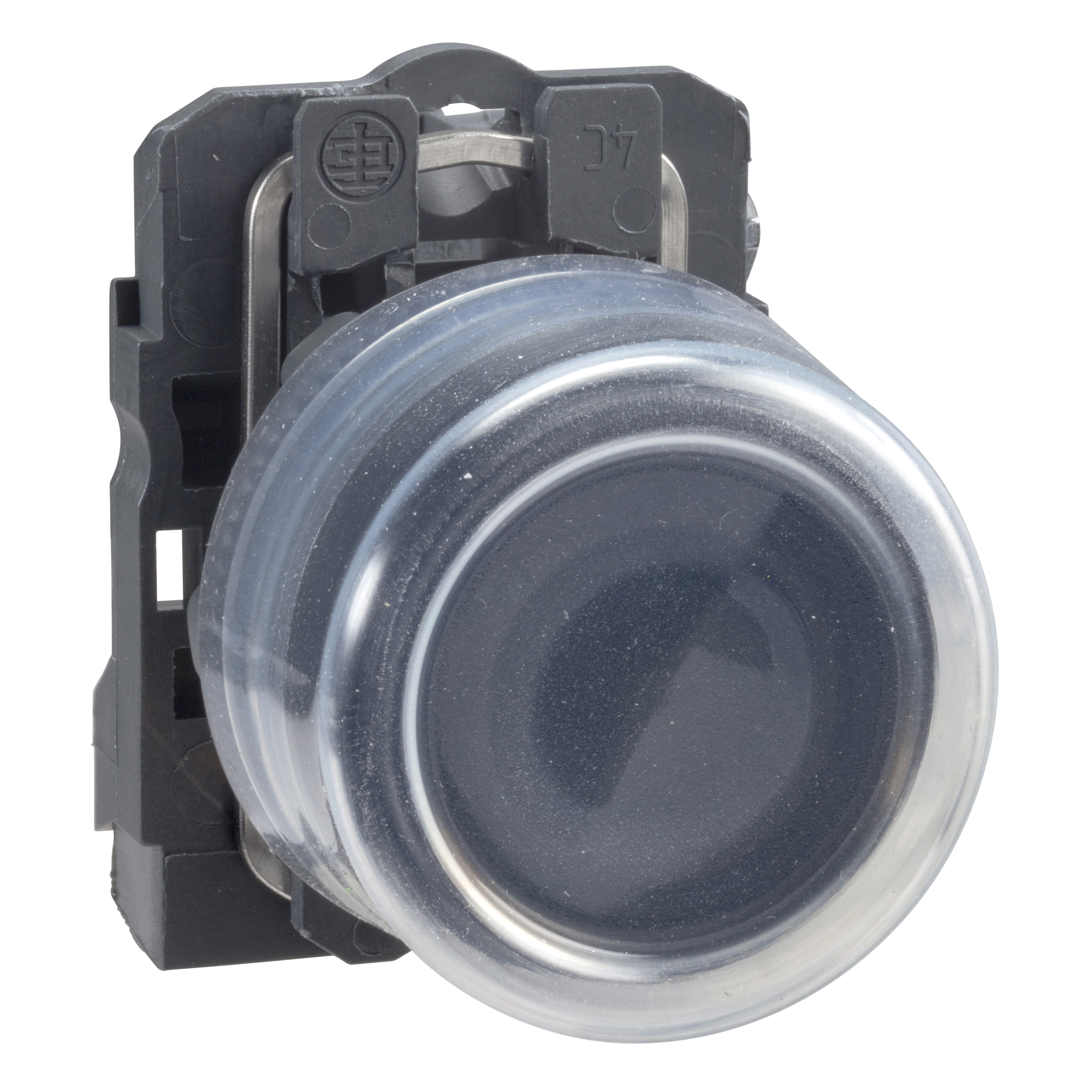 Buton Cap Aparent Negru Ø22 Cu Revenire - 1Nd - Nemarcat, Schneider, XB5AP21 