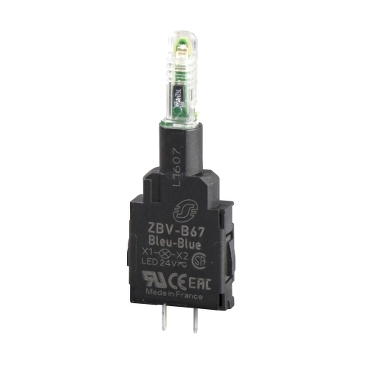 Harmony jelzőlámpa világító modul, LED, 24VAC/DC, fehér, tűs csatlakozó ZBVB17