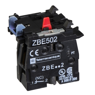 Harmony XB4/XB5 érintkező blokk, 1NC, nagyteljesítményű, 10A, csavaros csatlakozó ZBE502