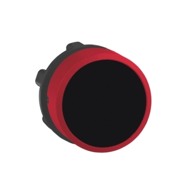 Harmony XB5 - flush head for push button Ø22 - black caps - red ring