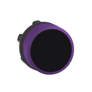 Harmony XB5 - flush head for push button Ø22 - black caps - purple ring