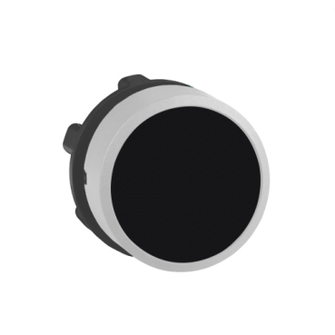 Harmony XB5 - flush head for push button Ø22 - black caps - white ring