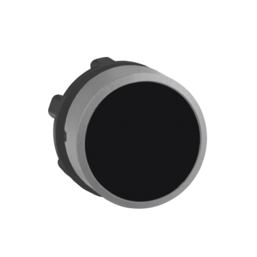 Harmony XB5 - flush head for push button Ø22 - black caps - grey ring