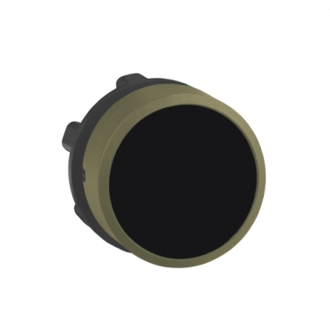 Harmony XB5 - flush head for push button Ø22 - black caps - clear brown ring