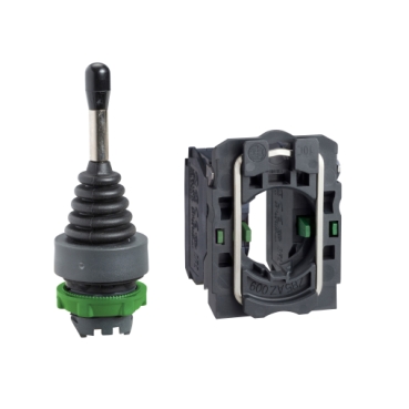 Harmony XD5 komplett műanyag joystick, Ø22, 2 irányú, 1NO irányonként, csavaros csatlakozás XD5PA12