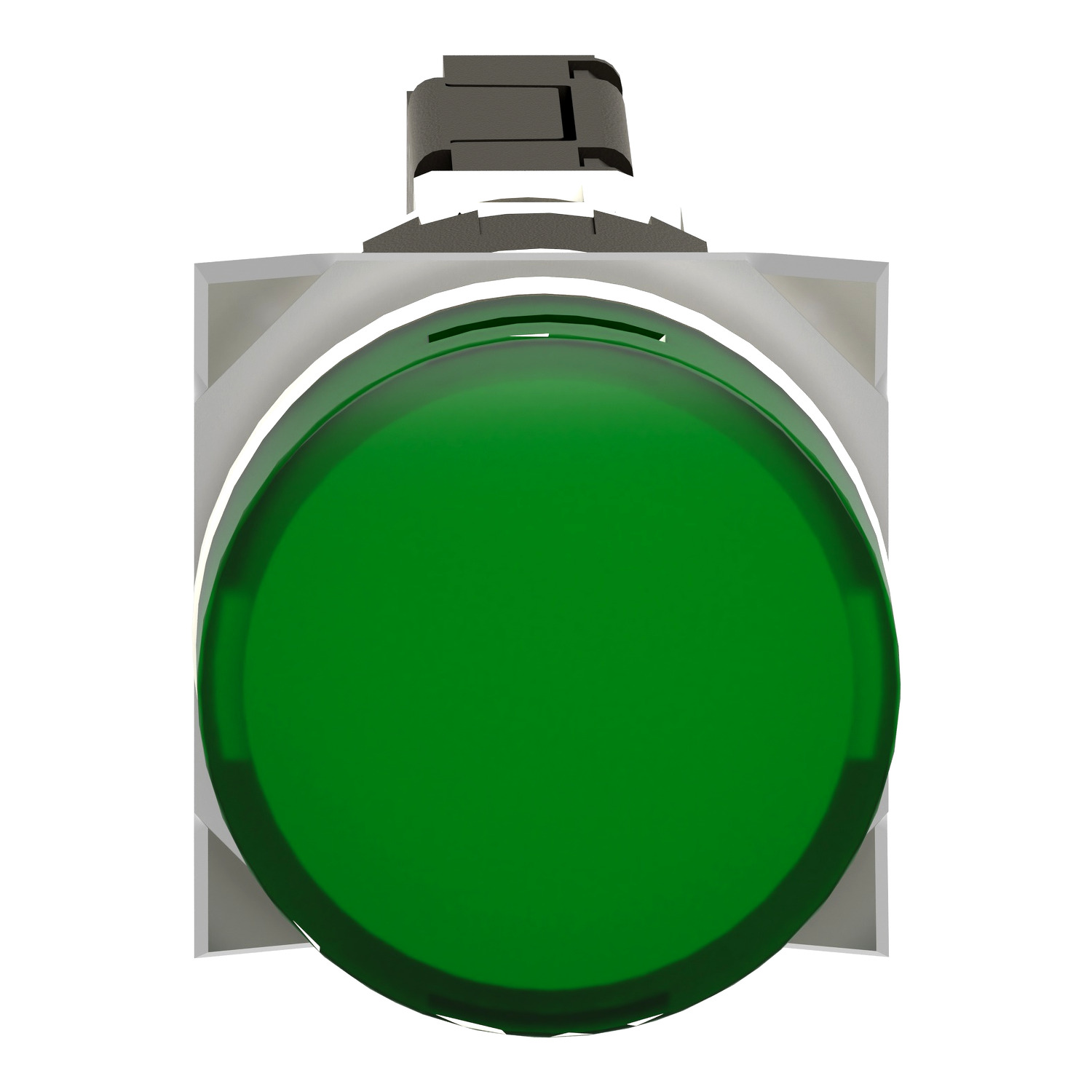 XB6AV3BB Complete pilot light, Harmony XB6, round green, plastic, 16mm, integral LED 12...24V