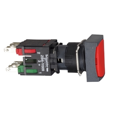 Harmony XB6 Ø16 komplett nyomógomb, piros XB6DA45B