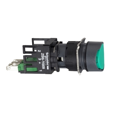 Harmony XB6 Ø16 komplett nyomógomb, zöld XB6AA35B
