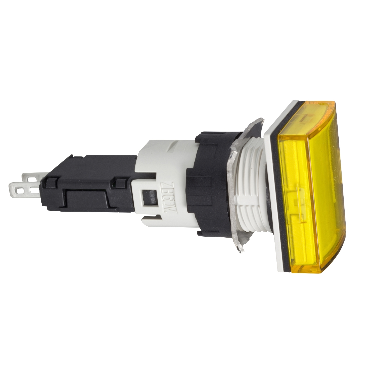 Jelzőlámpa kompakt műa. d16 1x LED sárga 12-24V AC/DC téglalap lapos Harmony XB6 Schneider