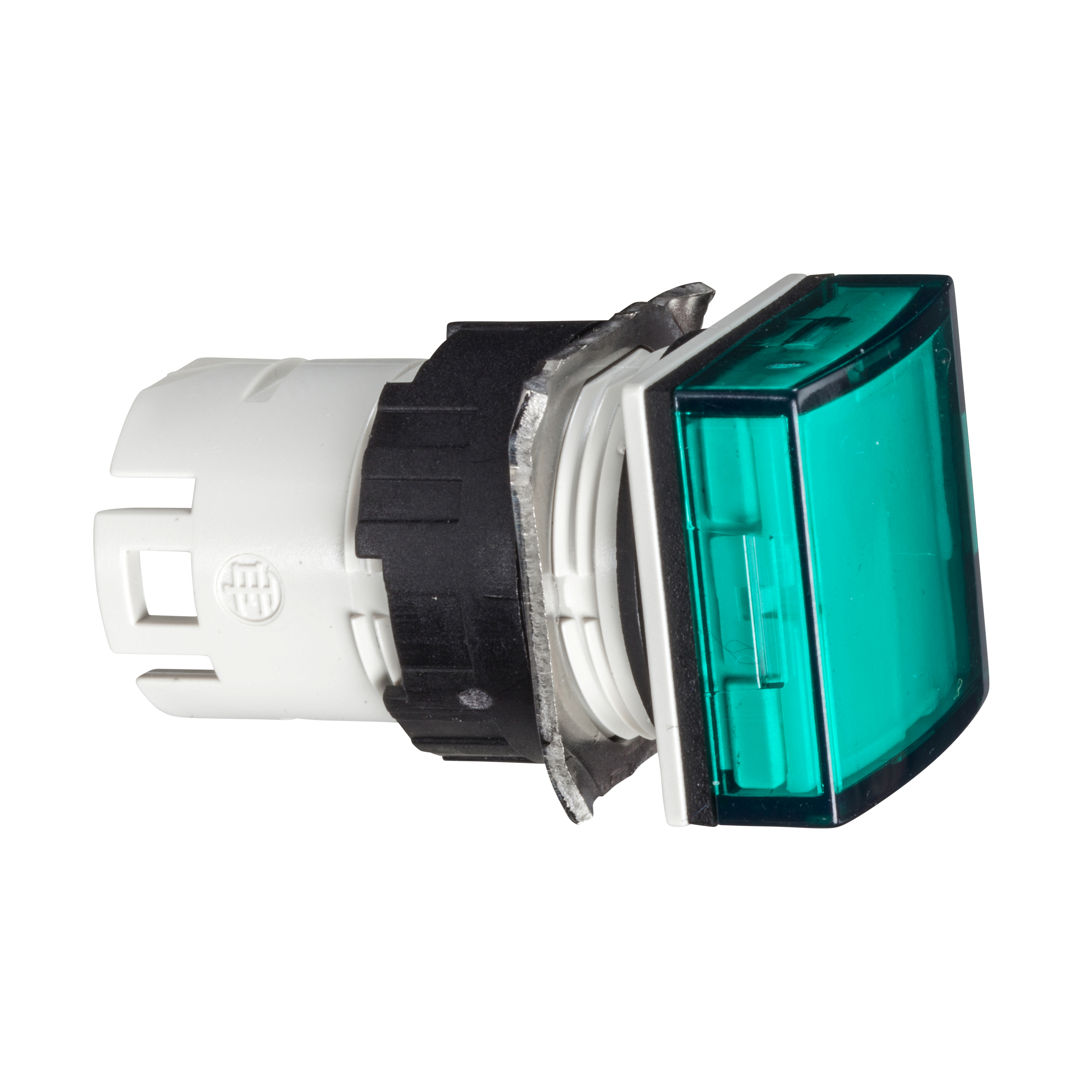 PILOT LIGHT HEAD DIAM 16 SQUARE GREEN PL