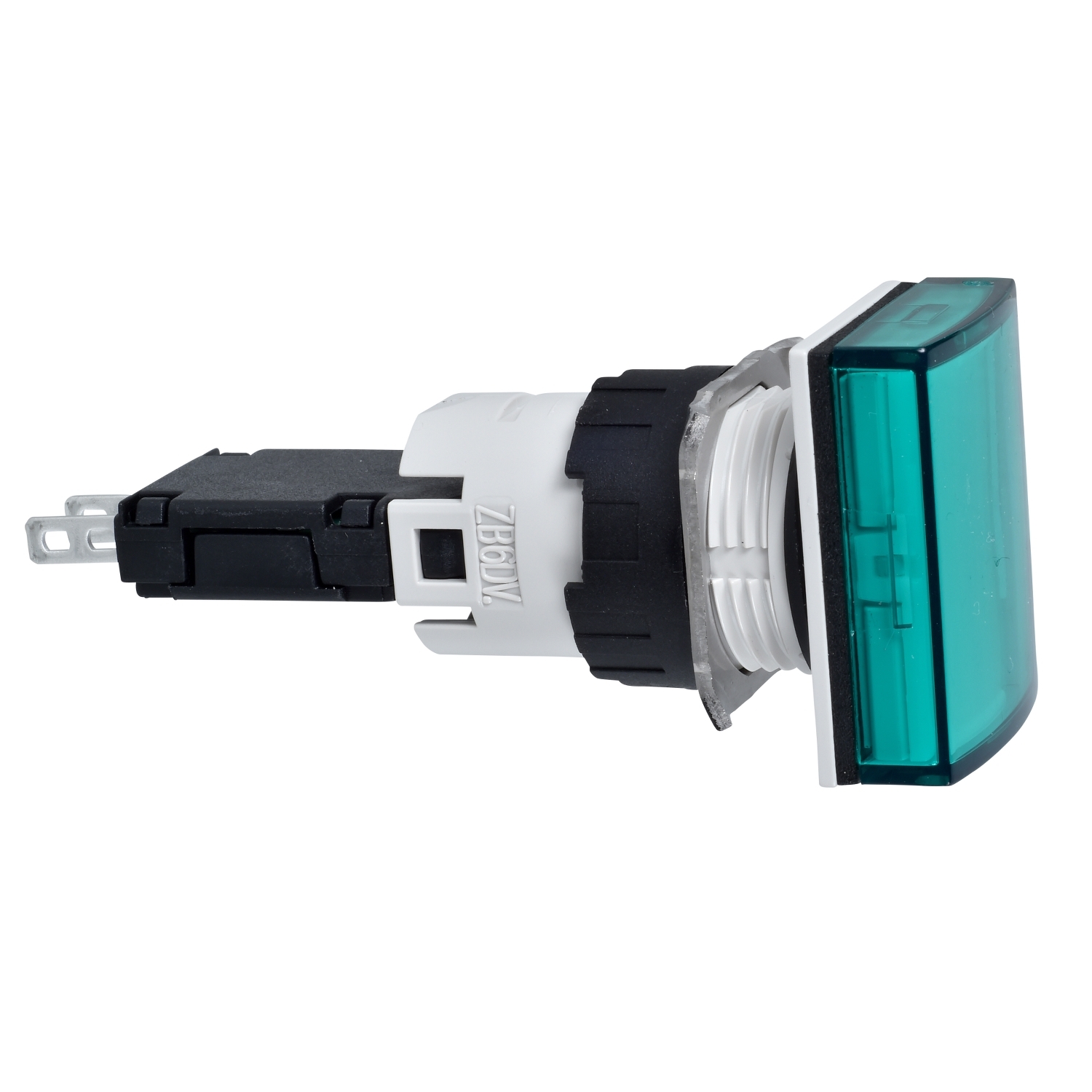 XB6DV3BB Schneider Electric voyant lumineux rectangulaire vert complet Ø16 avec LED intégrée 12...24V