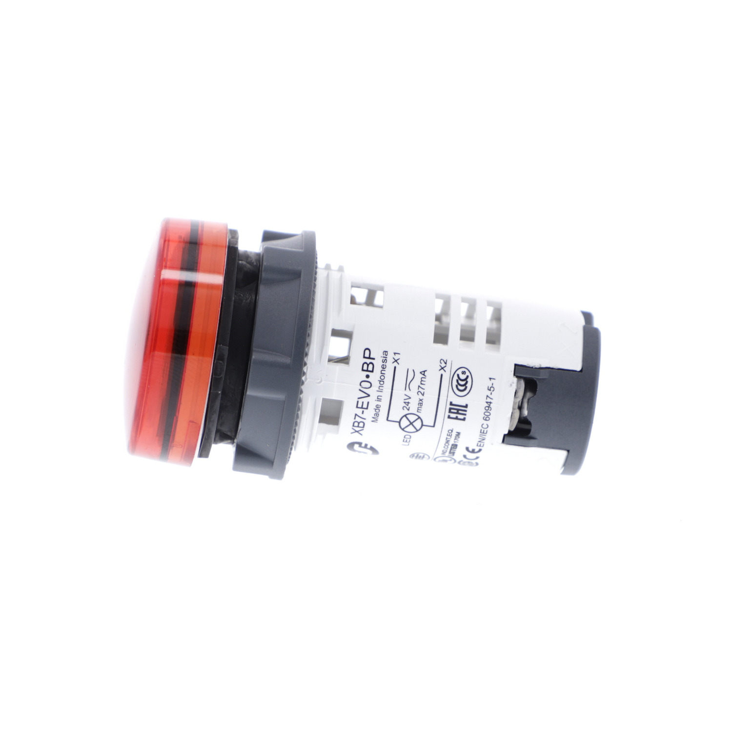 Lampada spia LED rossa 12-24Vdc 6 mm.. Elettronica