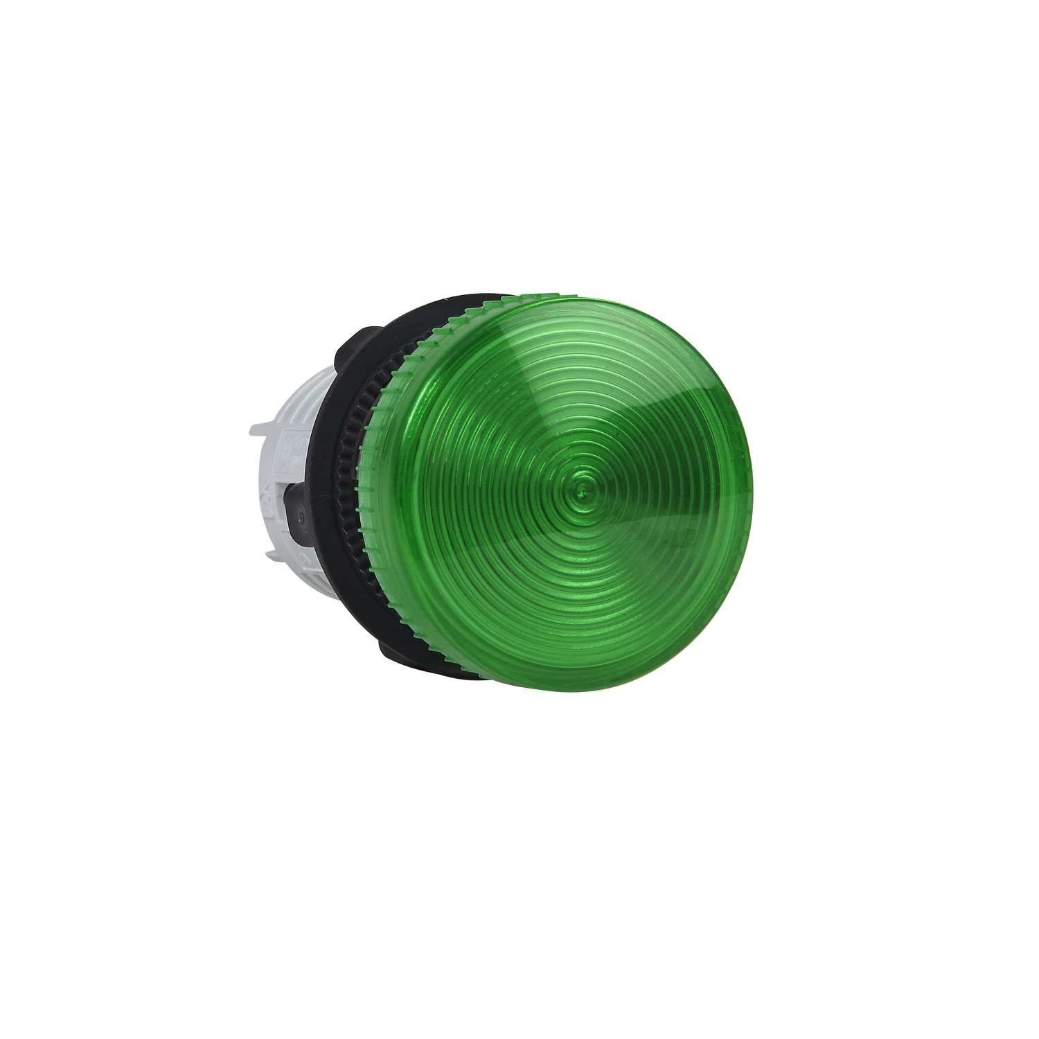 Piloto luminoso plástico monolítico Verde sin lámpara
