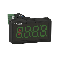 XBH1AA0G4 : Harmony XB5, Digital panel meter, plastic, black, Ø22, 4 digit green LED display, 4...20 mA input