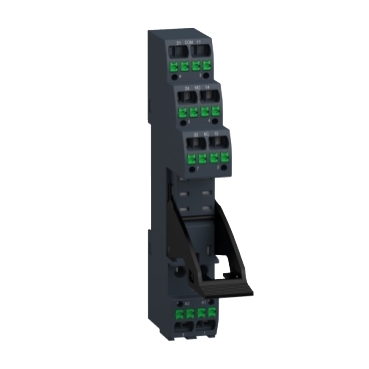 RGZ push-in socket with clamp, separate contact, 5 A, for RXG2 relés RGZE08P