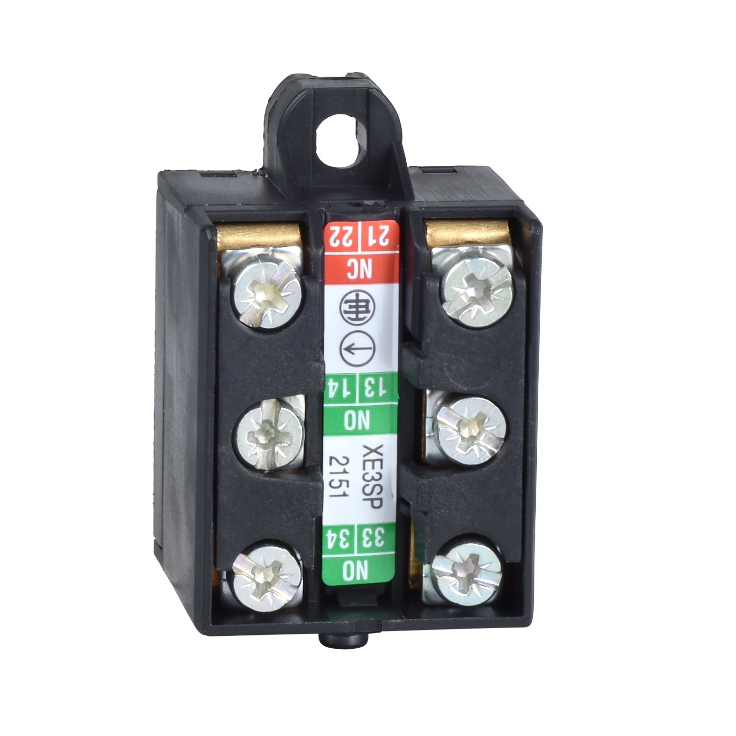 Limit switch contact block, Limit switches XC Standard, 1NC+2 NO, snap action
