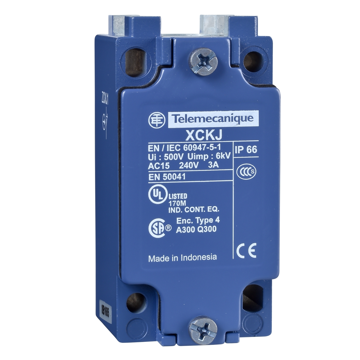 Limit switch body, Limit switches XC Standard, ZCKJ, fixed, w/o display, 2C/O, snap action, M20