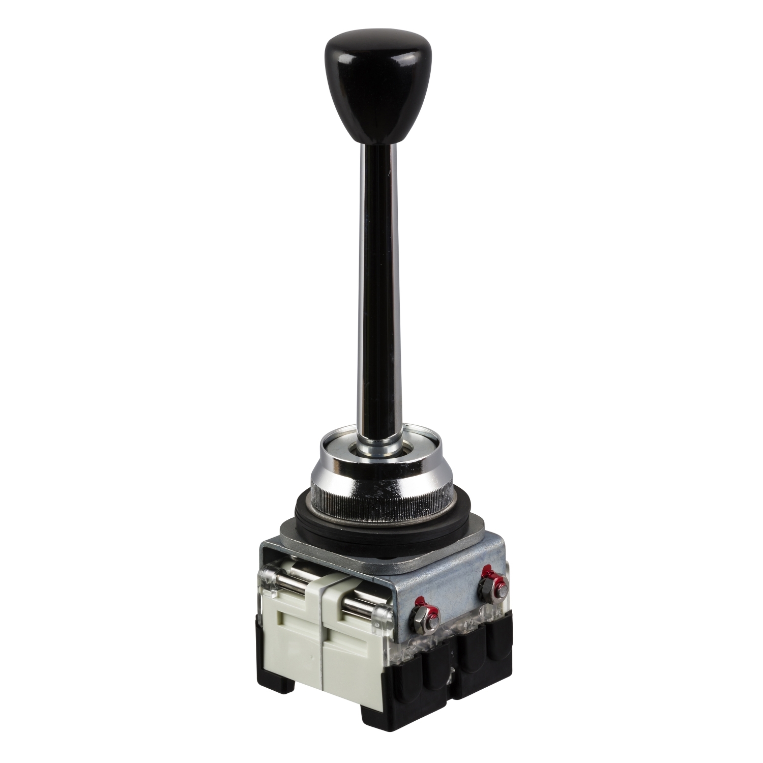 Joystick kapcsoló komplett 2-irányú 1-záró-nyitó 118mm-kar fém-előlapgyűrű Harmony XD2 Schneider