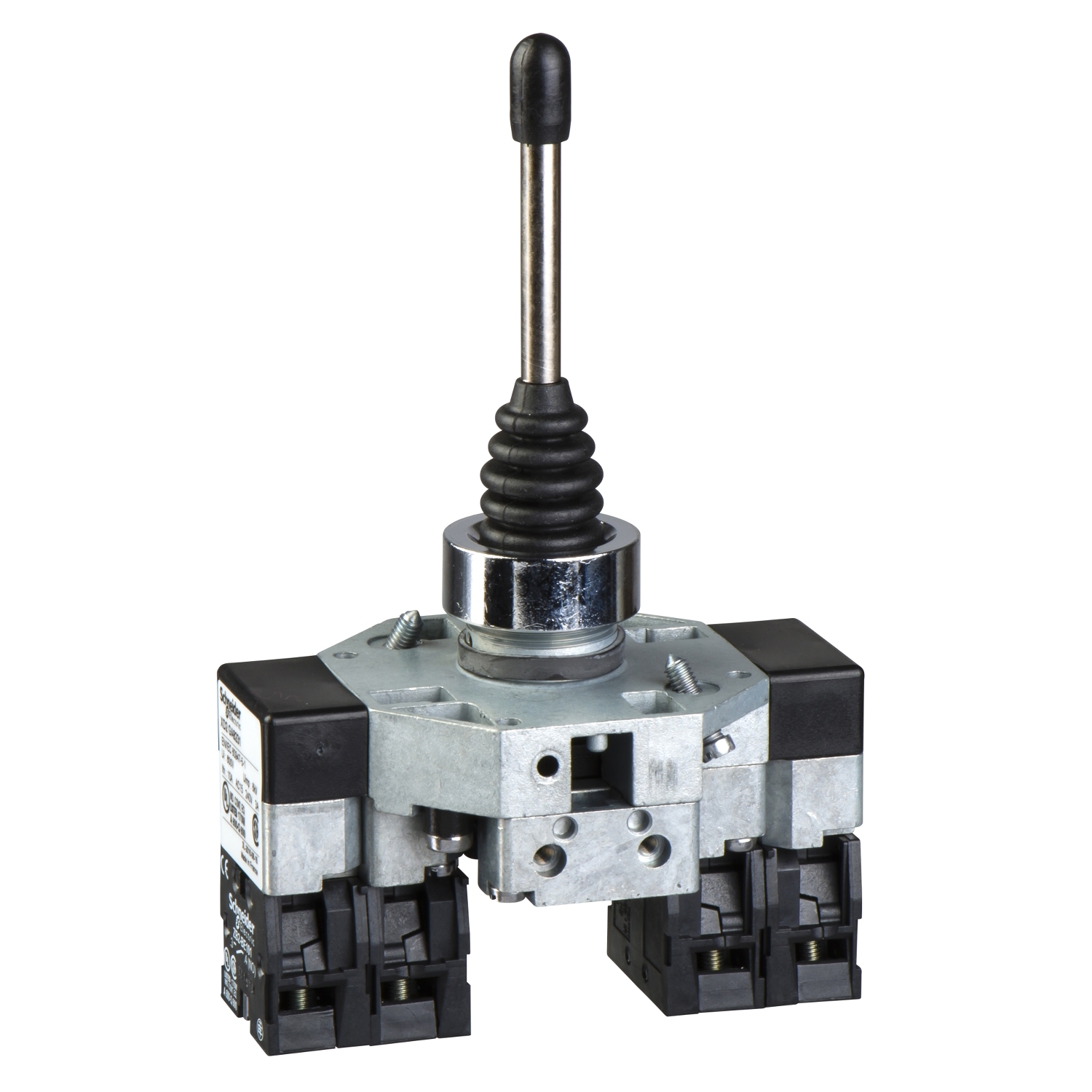 Joystick kapcsoló komplett 3A 2-irányú 2-záró 2-záró-nyitó visszahúzással Harmony XD2 Schneider