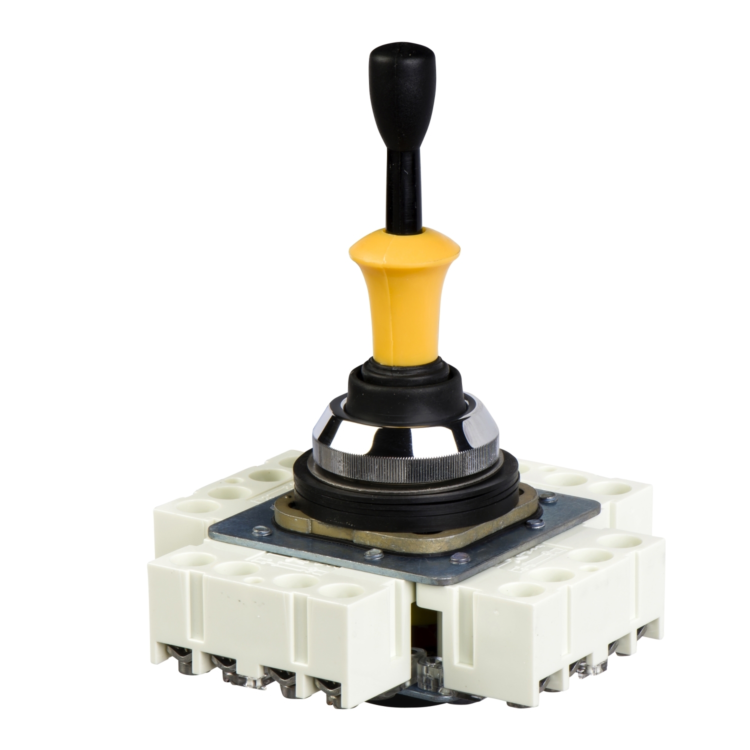 Joystick kapcsoló komplett 4-irányú 1-záró-nyitó visszahúzással 80mm-kar Harmony XD2 Schneider