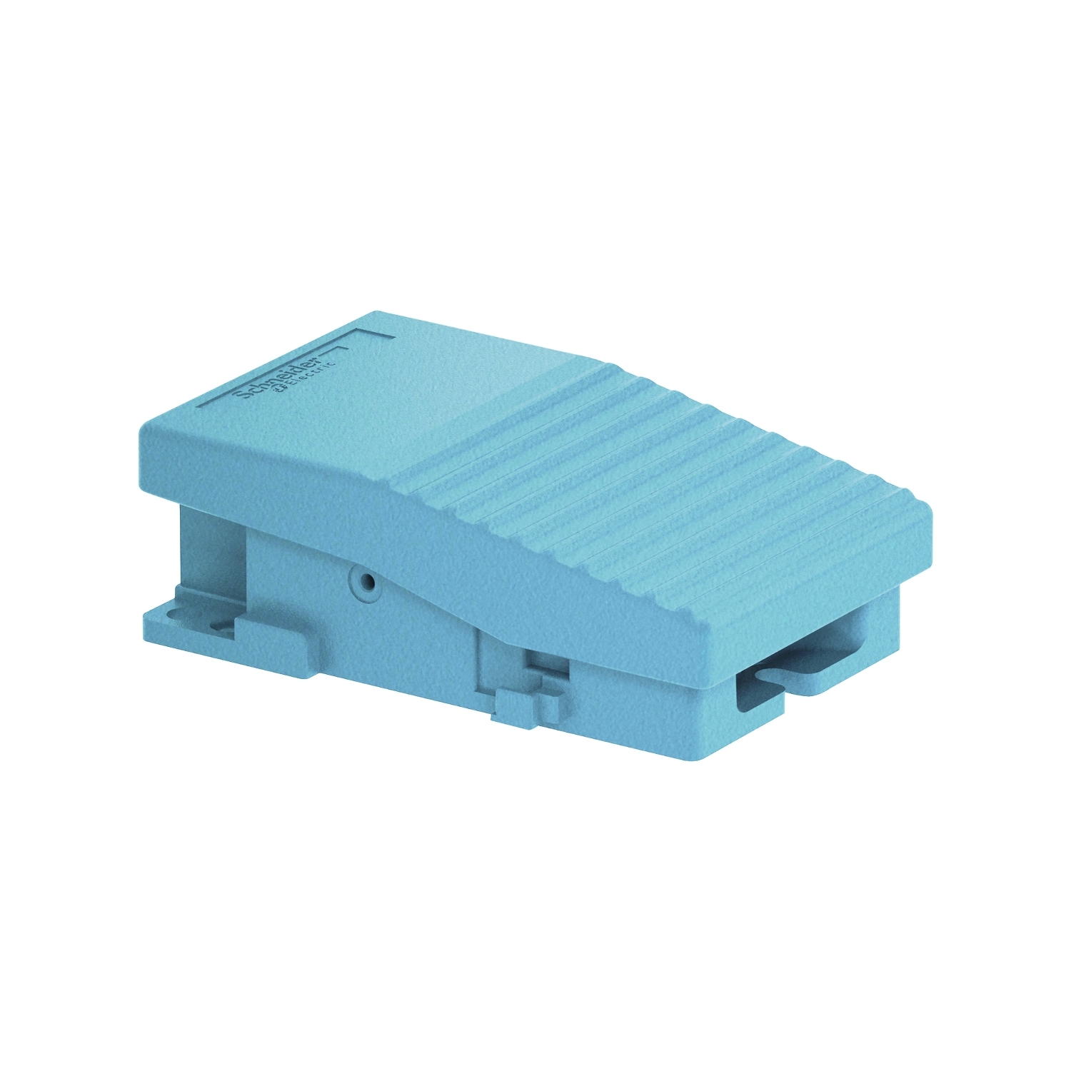 Single foot switch, Harmony XPE, metal, blue, without cover, 1 step, 1 contact 1NC+NO, IP66