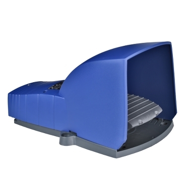 Harmony XPE lábkapcsoló, 1 fokozatú, 1NO+2NC, védőtetővel, műanyag, kék