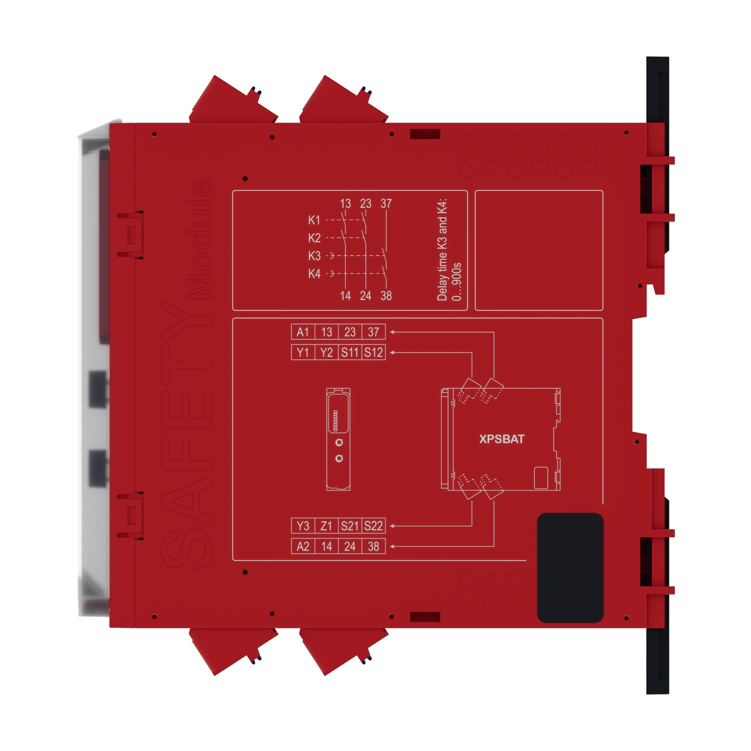 XPSBAT12A1AC - safety module, Harmony XPS, time delayed output, for ...